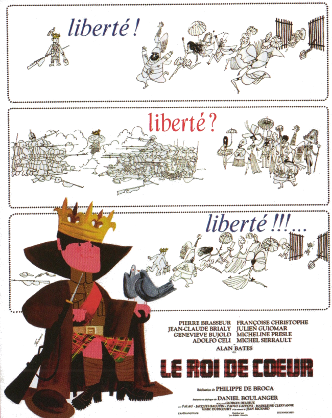 Distribution De Le Roi De Cœur Francomac™: de Broca-1966-Le roi de cœur
